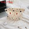 Cartoon Floral Embossed Makeup Bag With Large Capacity For Travel And Daily Use