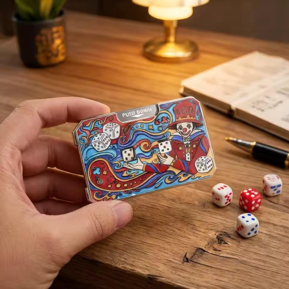 Metaltern Tema Tryk Roterende Fidget Rulle Spinner EDC Kontorbord Stressaflastning Legetøj Festspil Bærbar Aflastningsværktøjer Voksne