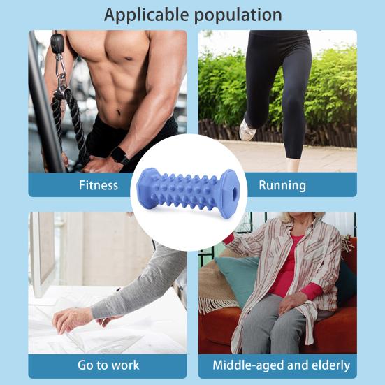 Foot Massage Roller Plantar Fasciitis Muscle Sore Foot Arch Relief Deep Tissue Relaxation Physical Therapy Fascia Roller Massager Stick Shaft