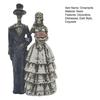 Skeleton Bride and Groom Figurine Resin Couples Skull Ornaments Wedding Couple Statue