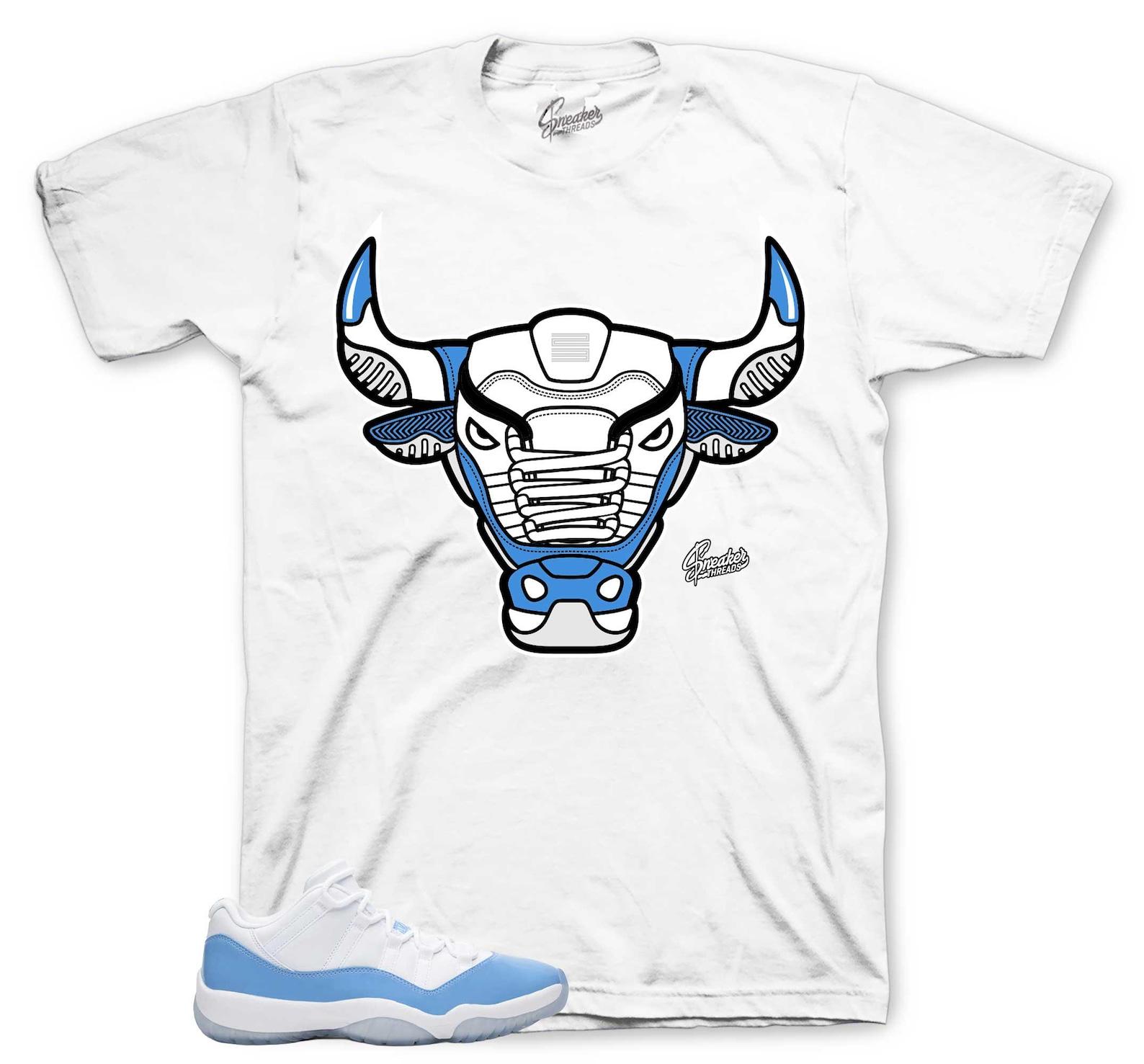Sneaker Tees To Match Retro 11 University Blue Low - War Bully Shirt 4XL
