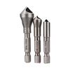 90 Degree Bevel Hole Chamfering Drill Bit Set Deburring Drill Bit Tool Set for Woodworking Use