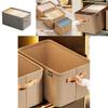 Modern Minimalist Fabric Storage Bin With Foldable Design For Clothing And Toy Organization