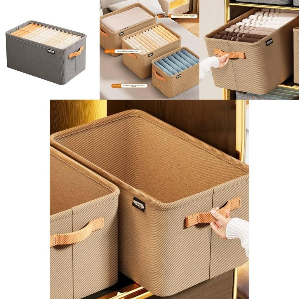 Modern Minimalist Fabric Storage Bin With Foldable Design For Clothing And Toy Organization