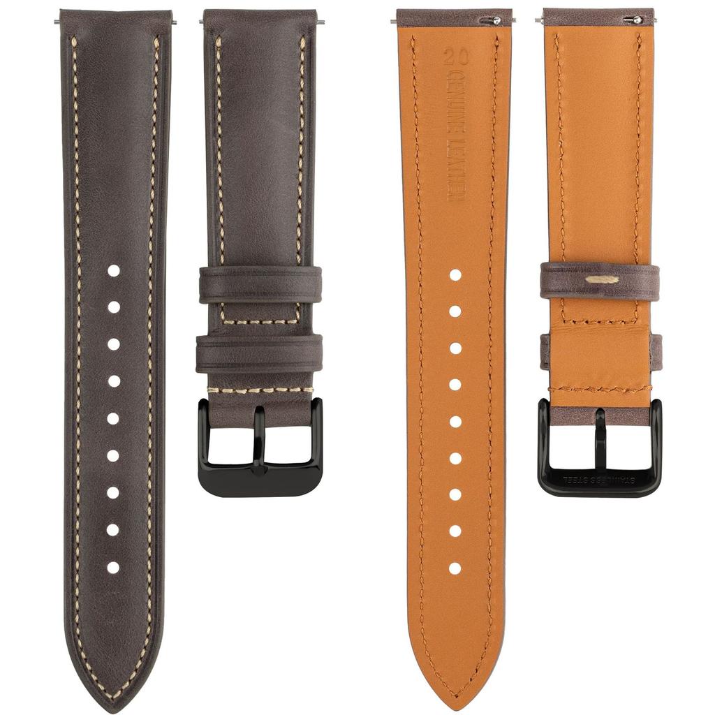 Quick Release Oil Wax Genuine Leather Watch Strap Replacement for Huawei Watch GT 2 GT 3 GT 4 GT 5 Watch 3 Pro Smart Watch