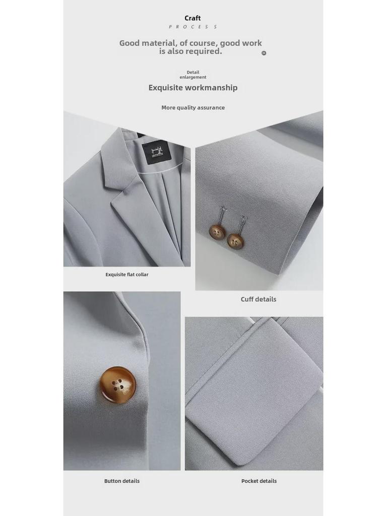 2023 Herren Trendiger Weitgeschnittener Lässiger Herbst/Winter Anzug