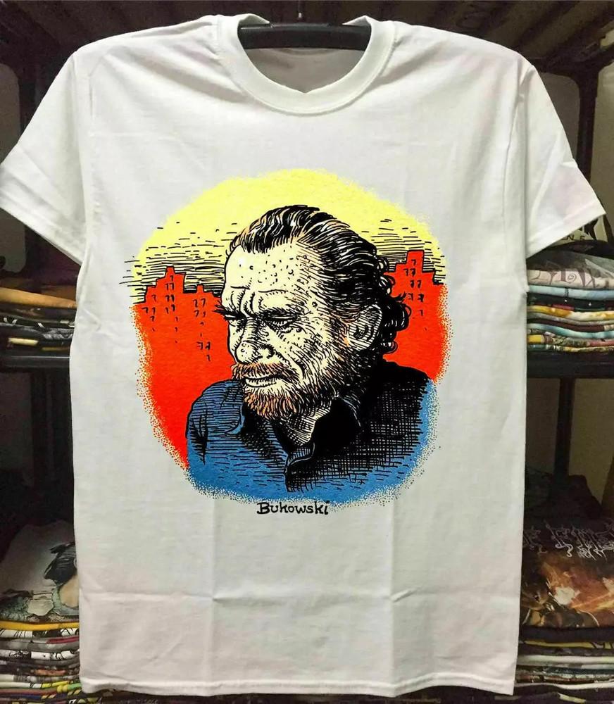 Vtg Robert Crumb Bukowski Heavy Cotton White Full Size Unisex Shirt Unisex T-Shirt S
