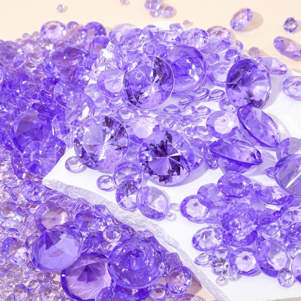 800PCS Mixed Color Acrylic Diamonds 5 Size Artificial Diamonds Gem  Table Centerpiece Accents