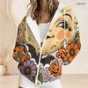 Women Plus Size Zip Up Hooded Sweatshirt Loose Long Sleeve Casual Daily Hoodie
