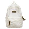 Canvas backpack women's simple large-capacity junior high school student schoolbag high school retro backpack computer bag