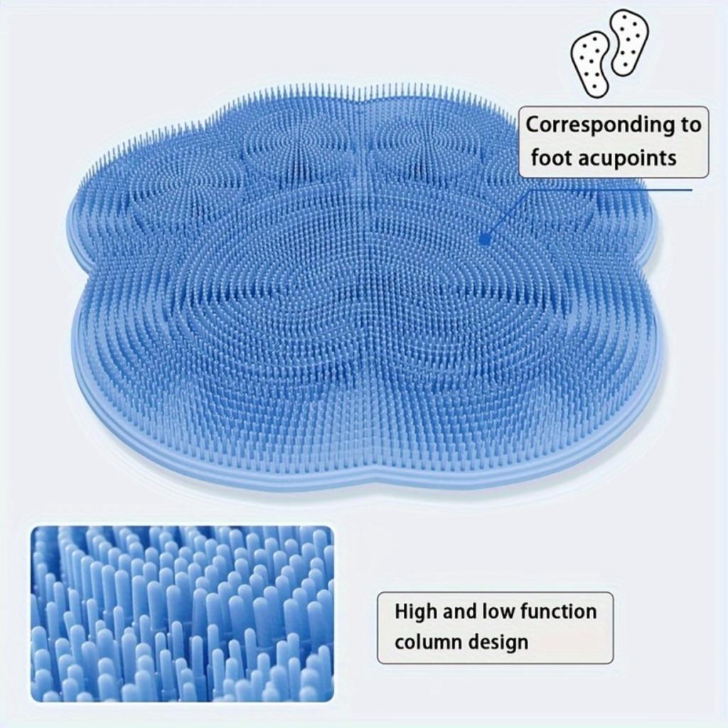 Silicone Bath Massage Pad, Foot Wash, Back Wash, Shower Mat, Bathroom Rubbing Mat, Foot Wash, Bathroom Foot Brush