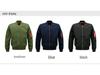 Plus Size Men's MA-1 Pilot Jacket - Sporty Stand-up Collar Casual Wear