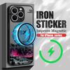 Airplane Landmark Label Case For iPhone 16 Pro Max Coque iPhone 16e 15 14 13 Pro Max 17 Air Magnetic For Magsafe Wireless Charge