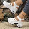 Fashion Women Sandals Fashion Baotou Hollow Wedge Women Shoes 2025 New Height Increasing Sandals Roman Platform Shoes Sandalias De Mujer