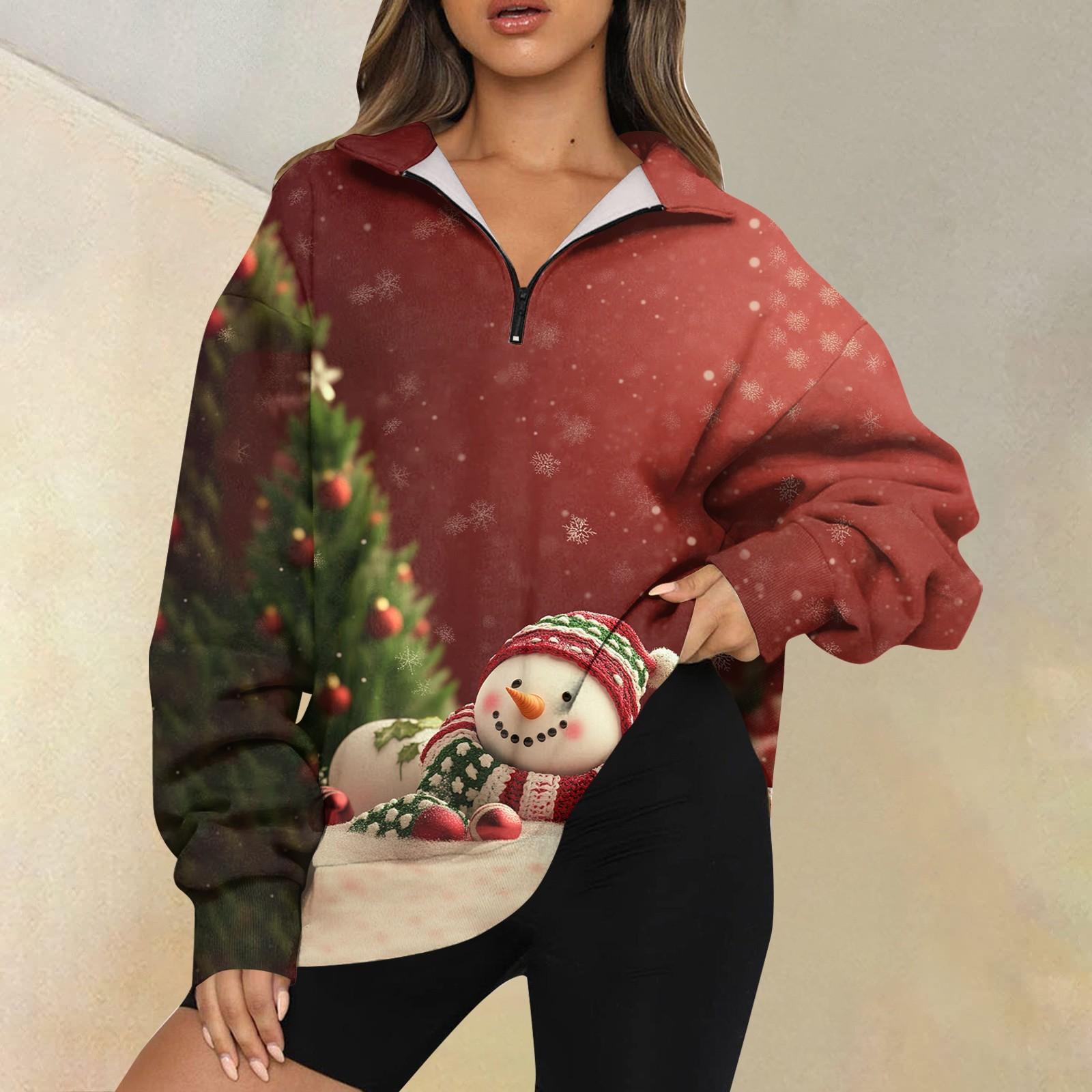 

Женская повседневная мода с длинным рукавом и принтом, свободный свитшот на молнии L зелёный