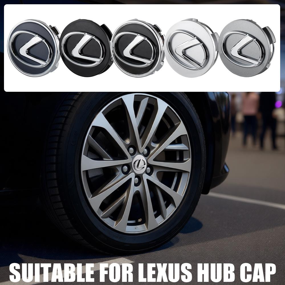 4Pc 56/60mm Car Wheel Center Hub Caps Badge Rim Cover Emblem For Lexus CT200h NX300h F Sport IS RX NX ES LS GS UX LX LC RC GC GX AEQ1
