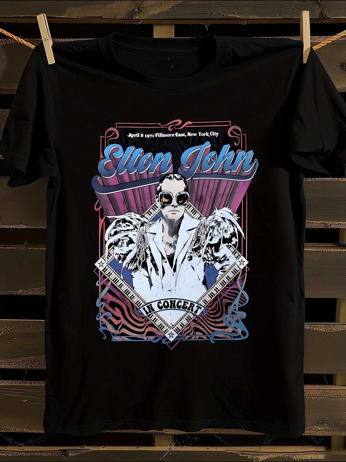 Elton John Officially Inspired Vintage Concert T-shirt XXXL