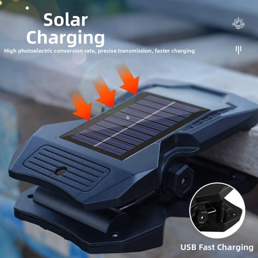 Waterproof Solar Clip-on Lamp Clip On Garden Wall Light Solar Garden Lights  Terrace Lighting