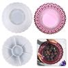 Tray Resin Mold Serving Board Plate Epoxy Resin Mould Fruit Tray DIY Mold Nut Snacks Tray Organizer Dish Silicone Mold