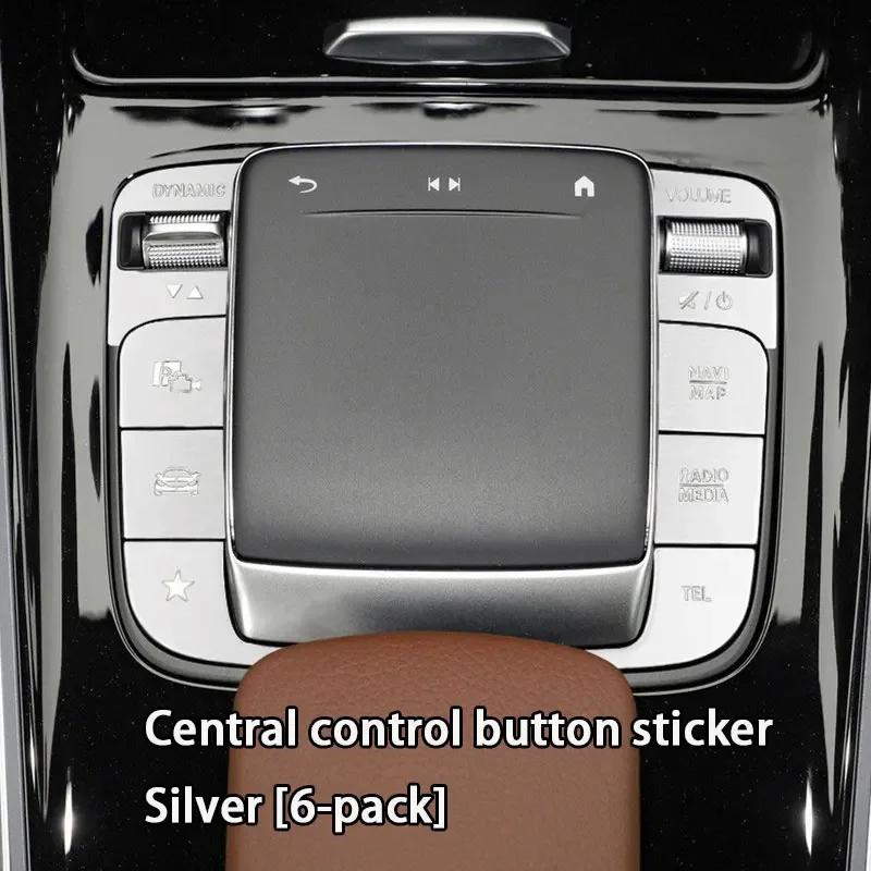 Central Control Panel Button Car Door Headrest Decorative Sticker For Benz GLB220 GLA200 EQB260 GLE350 GLS450 CLA A B Class