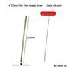 Hongjunda 316 Stainless Steel Reusable Bent Straw Set