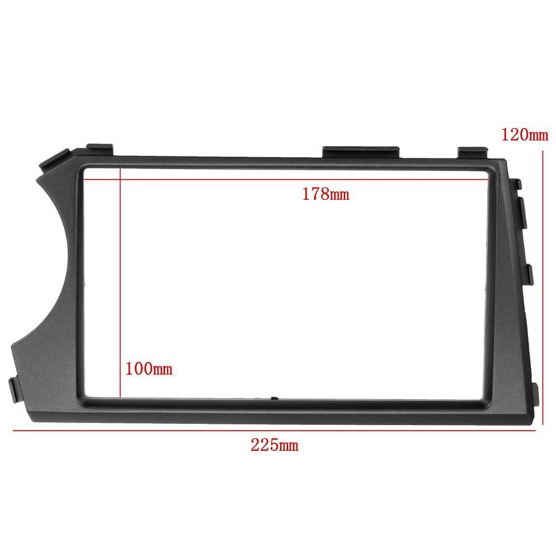 2Din Car Fascia for SSANG YONG Actyon LHD Stereo Fascias Panel Dash Mount Installation Car DVD Frame Kit In-Dash