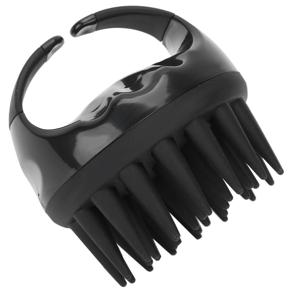 Handheld Hair Shampoo Brush Portable Head Cleaning Washing Scalp Massage CombBlack