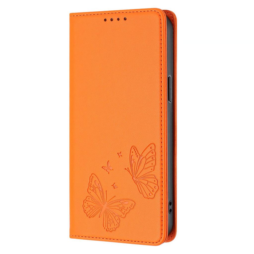 Butterfly Embossed Wallet Case For Samsung Galaxy S26 S25 S24 S23 S22 S21 S20 Ultra Plus FE Edge S10 S9 S8 S7 Edge RFID Blocking, Kickstand