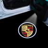 2Pcs Car Door Emblem Light LED Welcome Lamp Wireless Laser Projector For Porsche Boxster Cayenne Panamera Macan Cayman 911 918 996 917 991