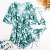 2023 European & American Sexy Three-Piece Digital Print Swimsuit Beach Bikini Set