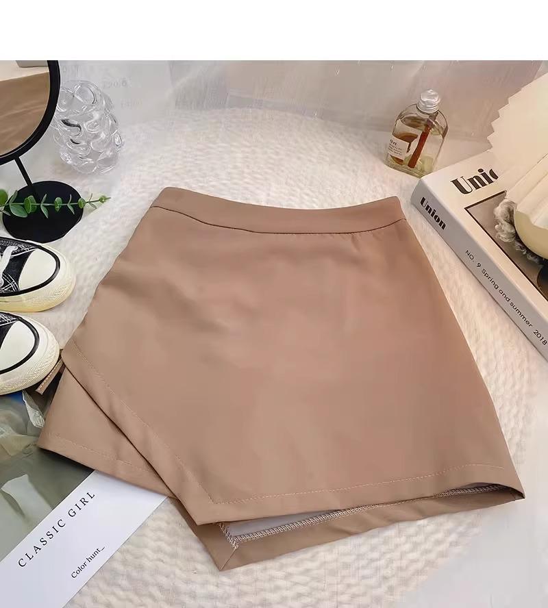 Spring 2024 Women's High-Waist Slim A-Line Pleated Drawstring Skirt