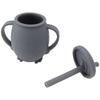 230ml Toddler Cups Silicone Training Sippy Cups with Straw Lid Non Slip Handles Spill Proof Trainer Cup for Baby