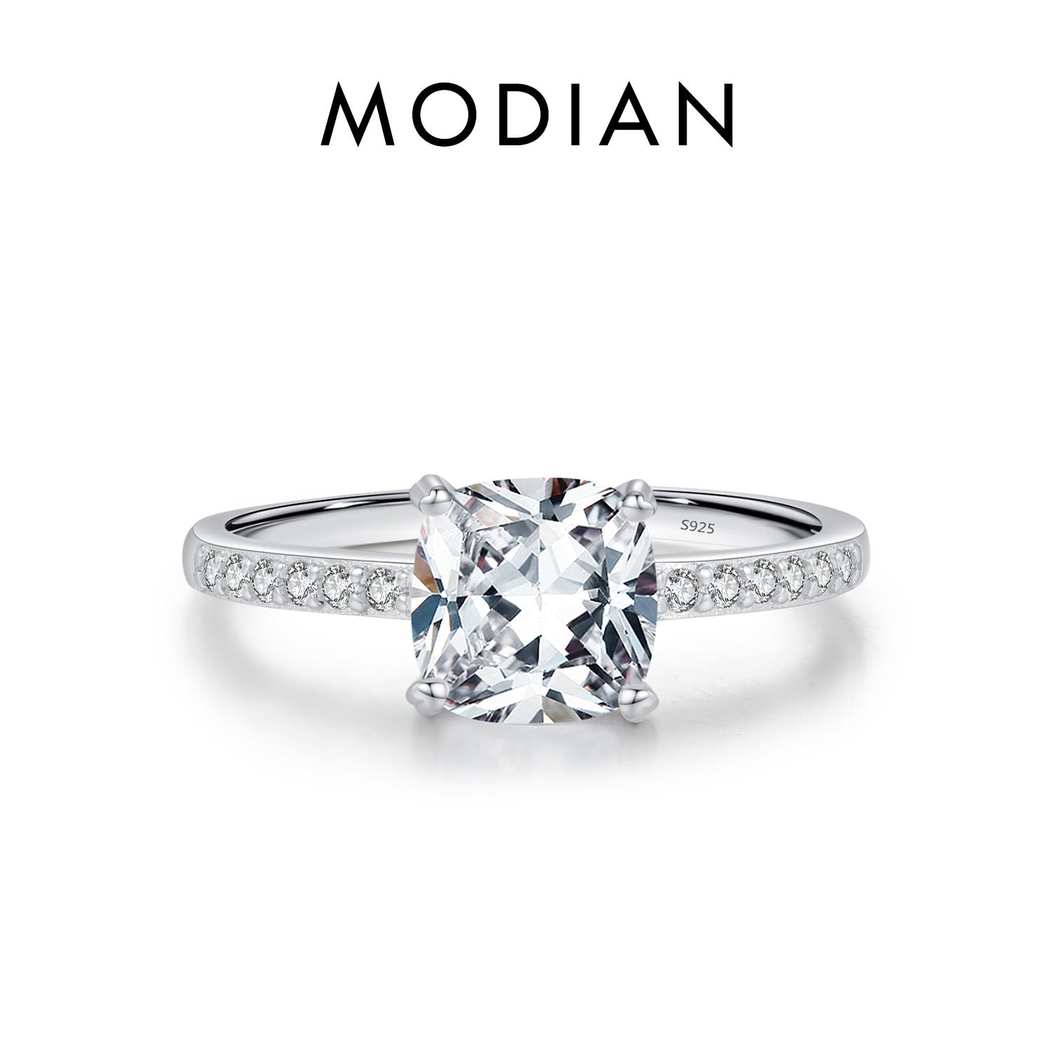 

925 Sterling Silver Classic Geometric Round Oval Shape Zirconia Female Ring For Women Wedding Engagement Fine Jewelry 5