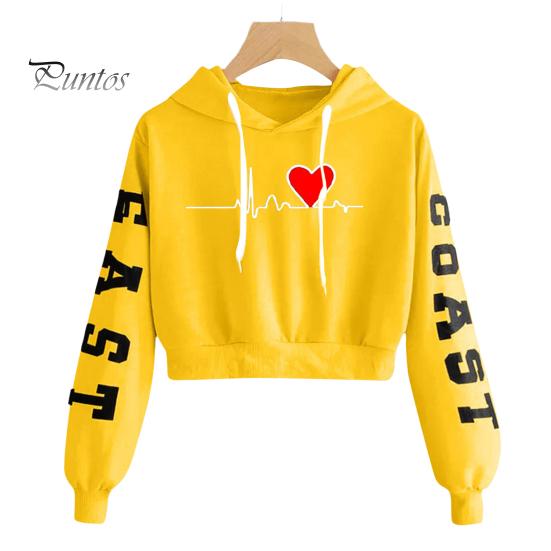 Sweatshirt Women Hoodie Exquisite Pattern Long Sleeve Ribbed Cuff Windproof Breathable Keep Hooded Warm Cotton Blend Letter Heart Printing for Dating