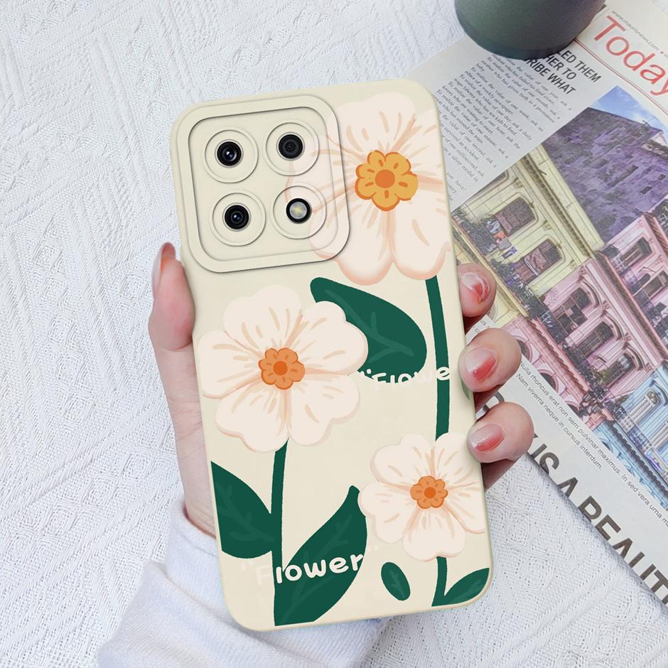 For Honor X8a X8b Cases Cute Dinosaur Leopard Print Liquid Silicone Protective Cover For Honor X8A Honor X8B 6.7 Inches Fundas