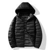 Winter new men's hooded down jacket graphene inner outdoor light and thin windproof warm women's jacket