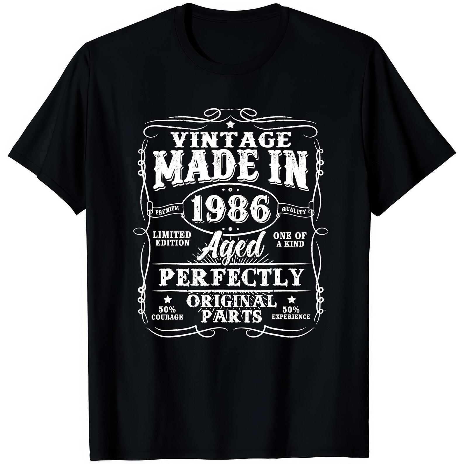 Made In 1986 40th Birthday Gift All Original Parts Mens Womens One Of A Kind 2025 T shirt M