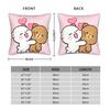 3D Print Kawaii Bubu & Dudu Pillow Cover Kawaii Pillow Case For Sofa Bedroom Home Decor Comfy Pillowcases Birthday Gift