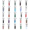 1Pc Hexagon Pillar Stone Necklace Bullet Pendant Choker Necklace Fashion Jewelry Gift