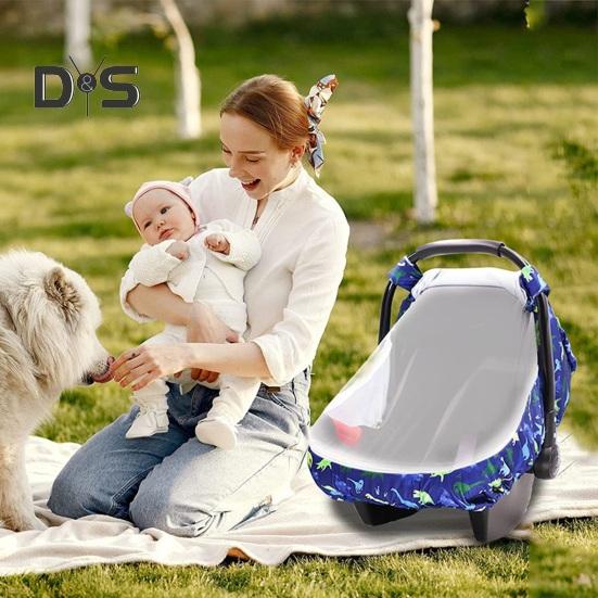 Infant Basket Cover Keep Warm Safe 360 Degree Windproof Protection Baby Basket Cover for Strollers Carriers
