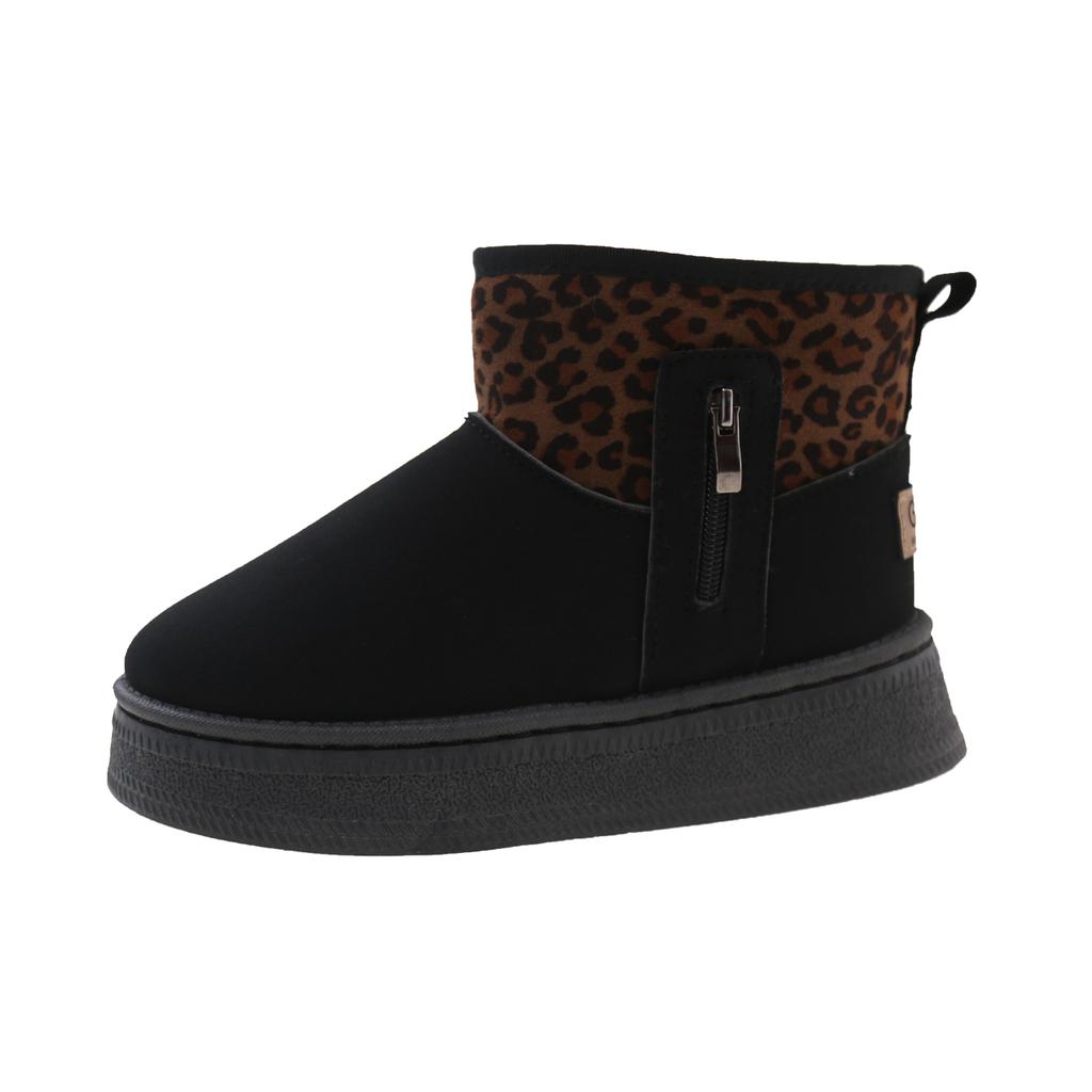 Fashion Women Leopard Print Shoes Winter New Comfortable Warm Women's Snow Boots Non-slip Wear-resistant Fashion Plush Short Boots Hot