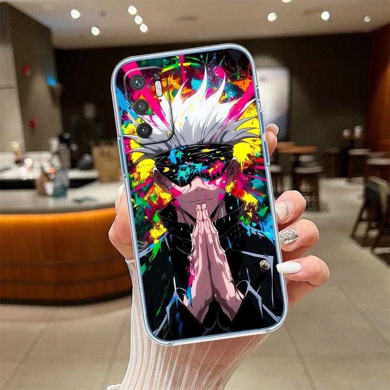 NH27 G-Gojo S-Satoru Transparent Phone Case for Samsung Galaxy A04 A04S A14 A23 A34 A54 M23 M33 M52 M53