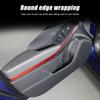 Red Carbon fiber Front Door Upper Side Trim Sticker For Subaru Crosstrek 2024