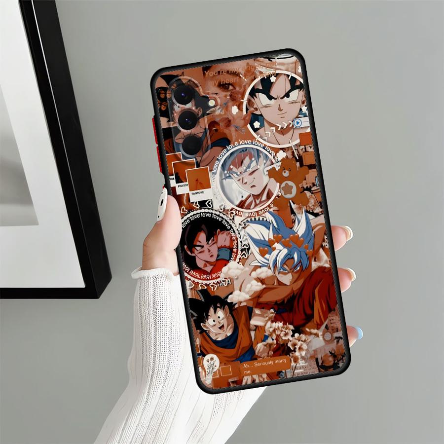 Back Phone Cover Case for Samsung Galaxy A52 A56 A73 A24 A34 A53 A25 A26 A21s A35 A36 A54 A22 Dragon Ball Vegeta Art