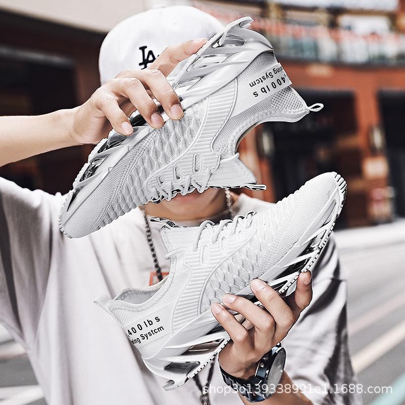 Live broadcast popular lightweight casual shoes trendy sports shoes running shoes mesh breathable trendy shoes versatile blade men's shoes