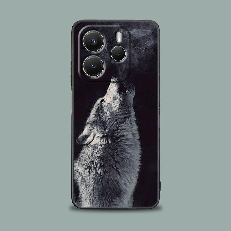 Wolf Lion Tiger Animal Phone Case for Xiaomi Redmi 14C 12C 10C 13C 4G Redmi Note 14 13 12 11 10 9 Pro Plus 5G 12S 11S Soft Cover