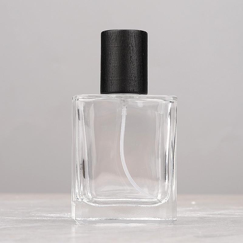 Travel-Friendly Transparent Glass Perfume Refill Bottle - Portable Sealed Spray Design
