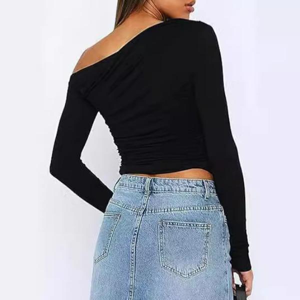 Футболка женская Spice Girl с длинным рукавом и низом — фото 4