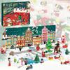 Block Building Christmas Blind Box Book Assembly Toy Puzzle Santa Gift Xmas