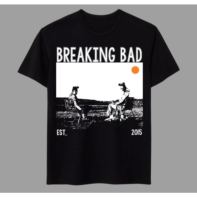Breaking Bad Tv Series American Tv Tshirt Summer Unisex Loose And Breathable Cotton Tshirt Top S